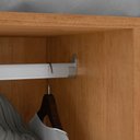 Ver imagem 6 de Guarda-roupas 4 Portas 2 Gavetas 100% Mdf Alonzo sem Espelho e com Pés - Lopas Amendoa Clean-branco