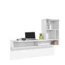 Ver imagem 3 de Escrivaninha Suspensa Lilac 135cm Branco Fosco Colibri Decor
