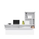 Ver imagem 2 de Escrivaninha Suspensa Lilac 135cm Branco Fosco Colibri Decor