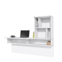 Ver imagem 4 de Escrivaninha Suspensa Lilac 135cm Branco Fosco Colibri Decor