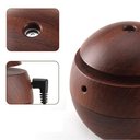 Ver imagem 6 de Umidificador Aromatizador Difusor Aromas Eletrico Madeira Escura USB LED 7 Cores