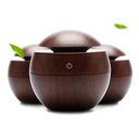 Ver imagem 4 de Umidificador Aromatizador Difusor Aromas Eletrico Madeira Escura USB LED 7 Cores