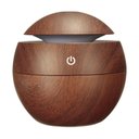Ver imagem 2 de Umidificador Aromatizador Difusor Aromas Eletrico Madeira Escura USB LED 7 Cores