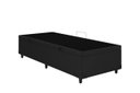 Ver imagem 4 de Cama Box Baú Solteiro Preto Colchão Fit D45 Espuma 88x188 - Ortobom