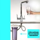 Ver imagem 5 de Torneira Filtro Monocomando Inox Purificador 3 Vias Água Quente e Frio