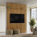 Ver imagem 1 de Painel Decorativo 245cm Sanson Frisado Mdp até 65 Cumaru G97 - Gran Belo