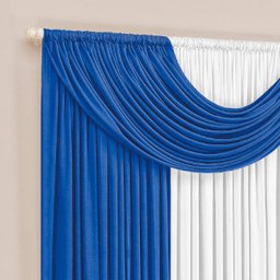 Cortina para Igreja e Templos 8,00x2,70 Azul e Branca - 2
