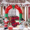 Arco Inflavel Papai Noel Feliz Natal Boneco Neve Portal Enfeite Festa 2,40m Natalino - 5