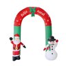 Arco Inflavel Papai Noel Feliz Natal Boneco Neve Portal Enfeite Festa 2,40m Natalino - 1