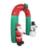 Arco Inflavel Papai Noel Feliz Natal Boneco Neve Portal Enfeite Festa 2,40m Natalino - 4