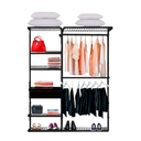 Ver imagem 1 de Closet Aramado - Linear Clr 252 com Gaveta - 1,60m - Preto