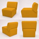 Ver imagem 6 de Kit 2 Poltronas Decorativas Zoe Orgânicas Modernas Minimalistas Sala Recepção Luxo Suede