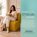 Ver imagem 7 de Kit 2 Poltronas Decorativas Zoe Orgânicas Modernas Minimalistas Sala Recepção Luxo Suede