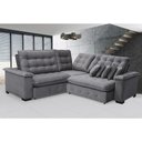 Ver imagem 4 de Sofá Manchester 2.63x2.63m de Canto, Retrátil e Reclinável - Chumbo