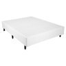 Cama Box Casal Simples Mega Colchões Branco - 138x188 - 1