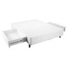 Cama Box Casal Simples Mega Colchões Branco - 138x188 - 2