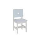Ver imagem 2 de Cadeira Infantil em Madeira Maciça 29cm x 57,5 Sofia Azul/Branco