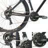 Bicicleta Aro 29 KSW 27 Velocidades Freio Hidraulico Suspensão com Trava Preto com Verde 17 - 2