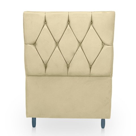 Cabeceira Estofada para Cama de Solteiro 90 Athena Suede