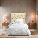 Ver imagem 2 de Cabeceira Estofada para Cama de Solteiro 90 Athena Suede