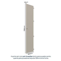 Módulo 45x180 1 Porta 1 Kit Prateleira Frame Cabecasa madeiramadeira - 5