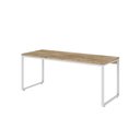 Ver imagem 1 de Mesa Kuadra Diretor 180x70x75cm Carvalho - Est. Branca