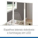 Ver imagem 7 de Penteadeira Camarim com Espelho MDF 1 Gaveta Reta Branco