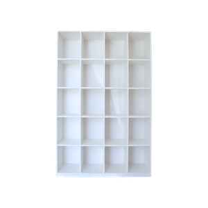 Armário Colmeia Expositor Livreiro Expositor Multiuso Organizador 20 Nichos Branco Cód.320