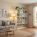 Ver imagem 1 de Armário Colmeia 20 Nichos Expositor Livreiro Expositor Multiuso Organizador Guarda Roupas Branco