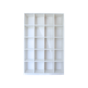 Ver imagem 5 de Armário Colmeia 20 Nichos Expositor Livreiro Expositor Multiuso Organizador Guarda Roupas Branco