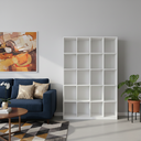 Ver imagem 2 de Armário Colmeia 20 Nichos Expositor Livreiro Expositor Multiuso Organizador Guarda Roupas Branco