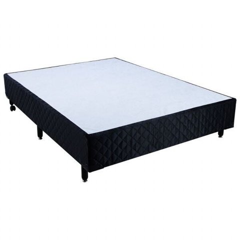 Cama Box Viúva Simples Mega Colchões Black - 120x203