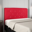 Ver imagem 1 de Painel de Cabeceira Sofie 140cm Casal Vermelho - Bela Móveis
