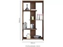 Ver imagem 3 de Estante Livreiro 3 Prateleiras Office Appunto Castanho