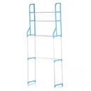 Ver imagem 3 de Estante Rack Desmontavel 3 Prateleiras Portatil para Banheiro Lavanderia Vaso Sanitario Toalhas Aces