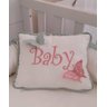 Ninho ou Redutor de Berço, Verde com Rosa Borboleta, Minha Casa Baby - 1