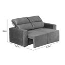 Ver imagem 4 de Conjunto Sofá Retrátil e Reclinável 2 e 3 Lugares Suede Velut Ravenna Hellen Estofados