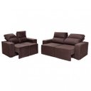 Ver imagem 5 de Conjunto Sofá Retrátil e Reclinável 2 e 3 Lugares Suede Velut Ravenna Hellen Estofados