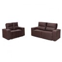 Ver imagem 4 de Conjunto Sofá Retrátil e Reclinável 2 e 3 Lugares Suede Velut Ravenna Hellen Estofados