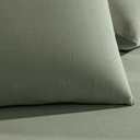 Ver imagem 2 de Jogo de Cama Casal 3 Peças Altenburg Liso Malha Fio Penteado Verde Bond