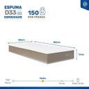 Ver imagem 5 de Cama Box com Colchão de Espuma D33 Double Face Belin + Auxiliar de Espuma Unique Solteiro 88cm