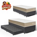 Ver imagem 2 de Cama Box com Colchão de Espuma D33 Double Face Belin + Auxiliar de Espuma Unique Solteiro 88cm