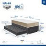 Cama Box com Colchão de Espuma D33 Double Face Belin + Auxiliar de Espuma Unique Solteiro 88cm - 7