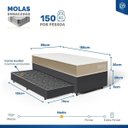 Ver imagem 6 de Cama Box com Colchão de Espuma D33 Double Face Belin + Auxiliar de Espuma Unique Solteiro 88cm