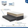 Cama Box com Colchão de Espuma D33 Double Face Belin + Auxiliar de Espuma Unique Solteiro 88cm - 4