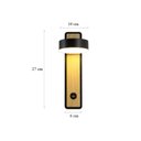 Ver imagem 7 de Arandela Luminária de parede led com interruptor de rotação 360 °, estilo nórdico, ajustável, imitaç