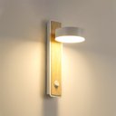 Ver imagem 3 de Arandela Luminária de parede led com interruptor de rotação 360 °, estilo nórdico, ajustável, imitaç