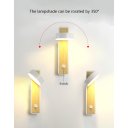 Ver imagem 4 de Arandela Luminária de parede led com interruptor de rotação 360 °, estilo nórdico, ajustável, imitaç