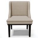 Ver imagem 6 de Kit 2 Cadeiras Decorativas Sala de Jantar Base Fixa de Madeira Firenze Veludo Luxo Prata/Preto G19 -