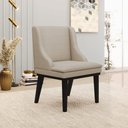 Ver imagem 2 de Kit 2 Cadeiras Decorativas Sala de Jantar Base Fixa de Madeira Firenze Veludo Luxo Prata/Preto G19 -